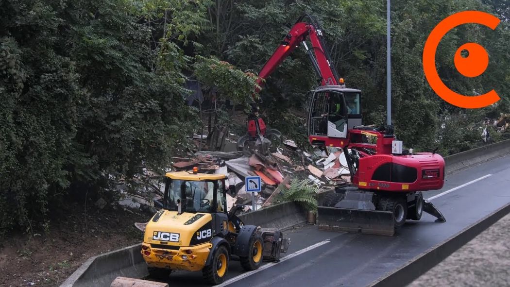 Destruction du bidonville de Gennevilliers