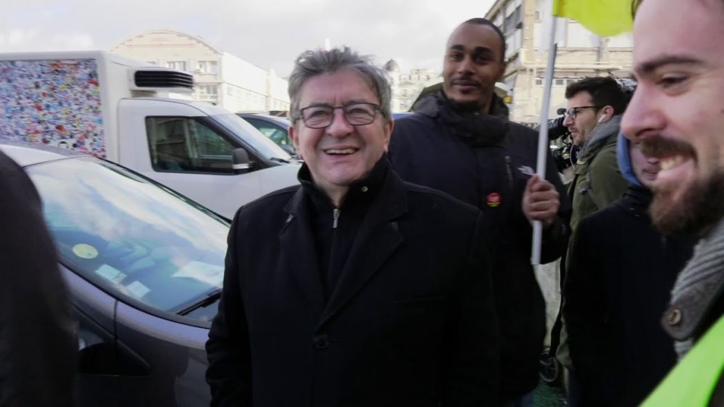 Strike: Jean-Luc Mélenchon supports the strikers for Christmas