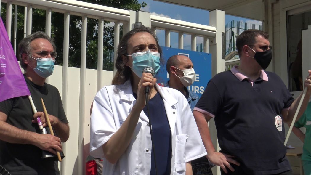 Coronavirus: healthcare workers demonstration for resources