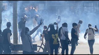 Demonstration for undocumented migrants: tensions and tear gas