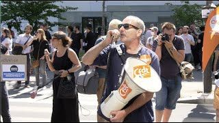 Employees of BFMTV / RMC / NextRadioTV on strike against a social plan