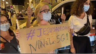Opponents of 5G: gathering near the Elysée Palace