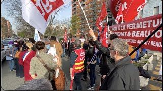 Protest against the closure of Bichât hospital