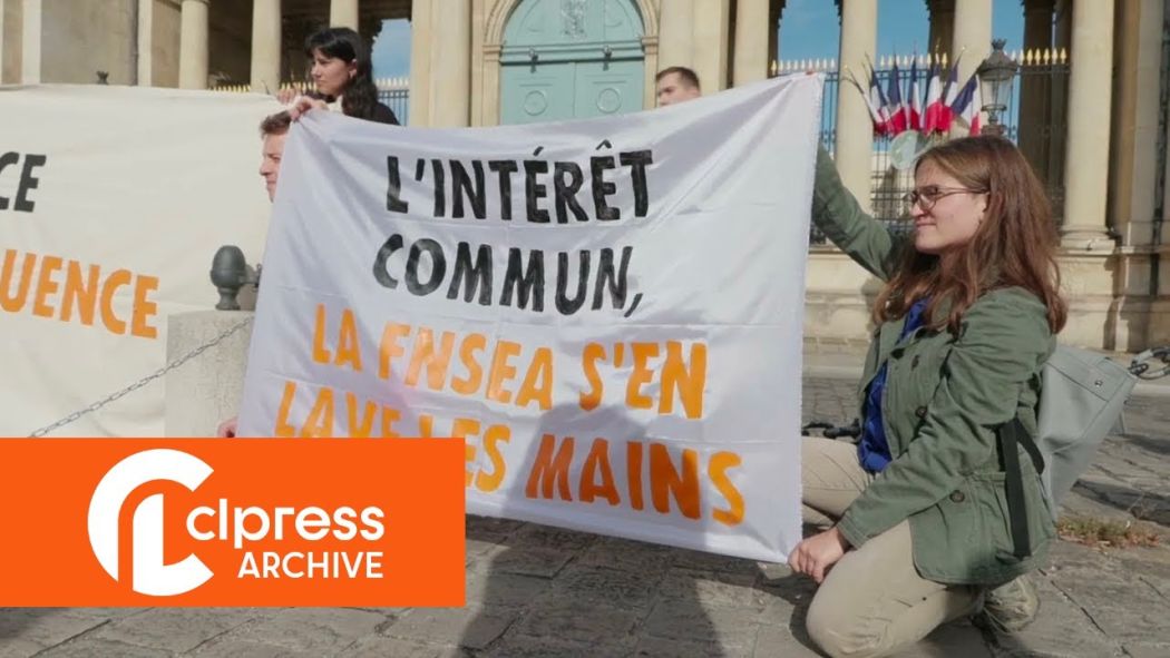 Rassemblement XR pour dénoncer l'influence de la FNSEA 