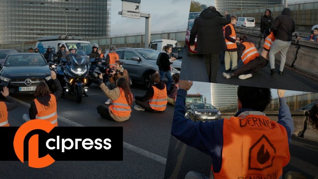 Blocage du périphérique par les militants de "Dernière Rénovation"