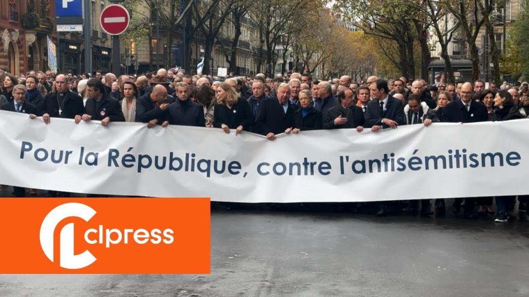 Manifestation contre l'antisémitisme
