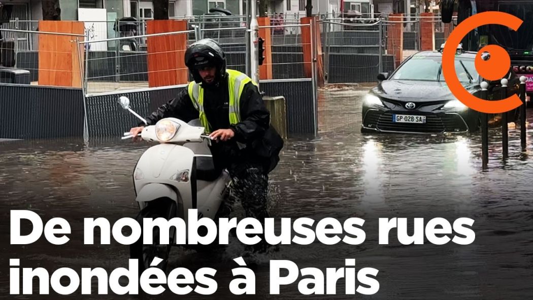 Adverse weather conditions in Paris: several districts of Paris flooded