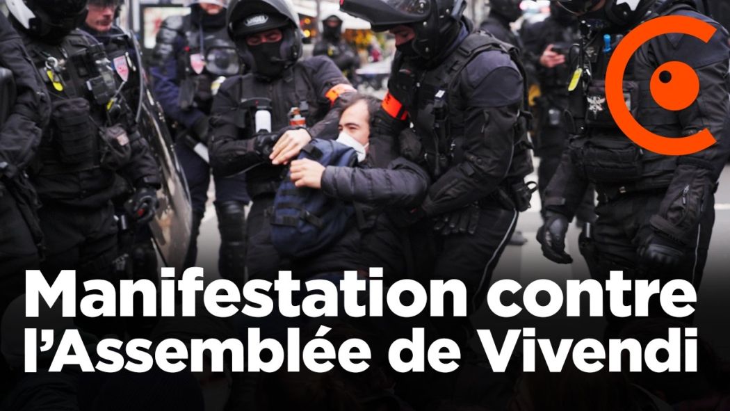 Demonstration against the General Assembly of Vivendi