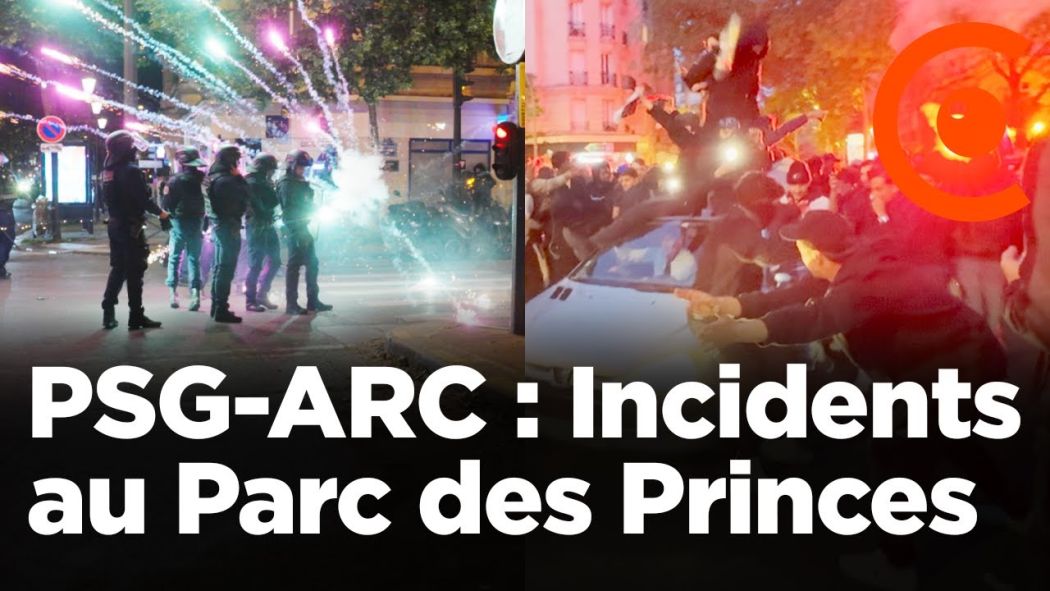 PSG-ARC: Incidents at Parc des Princes, violent clashes with the police
