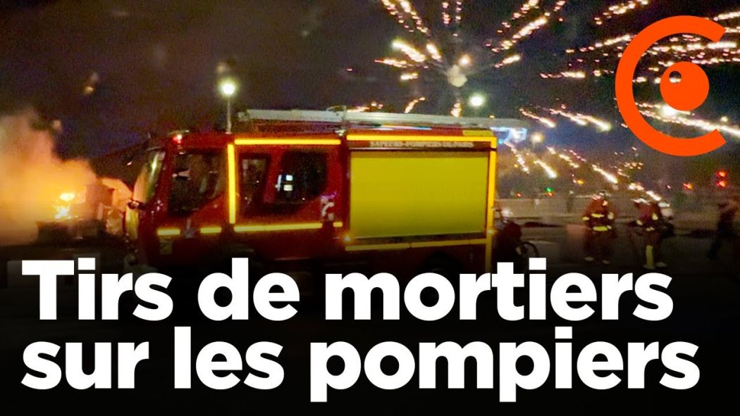 PSG: Firefighters booed and targeted by fireworks at the Eiffel Tower in the early hours of the morning.