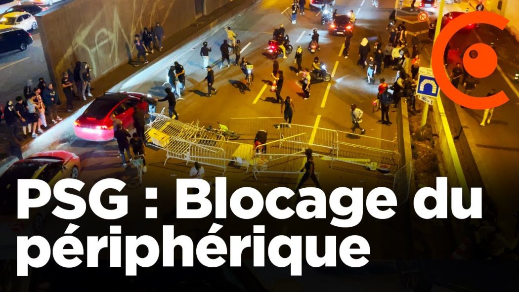 PSG: Device blocked with barriers and car on fire at Porte de Saint-Cloud