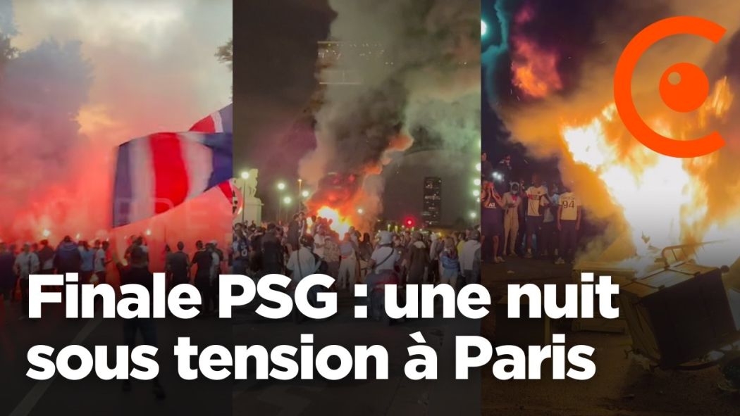 PSG: Clashes, a night of high tension in Paris: Parc des Princes, Champs-Elysées, Eiffel Tower
