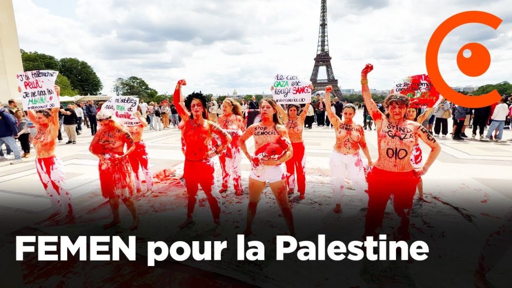 FEMEN action for Palestine