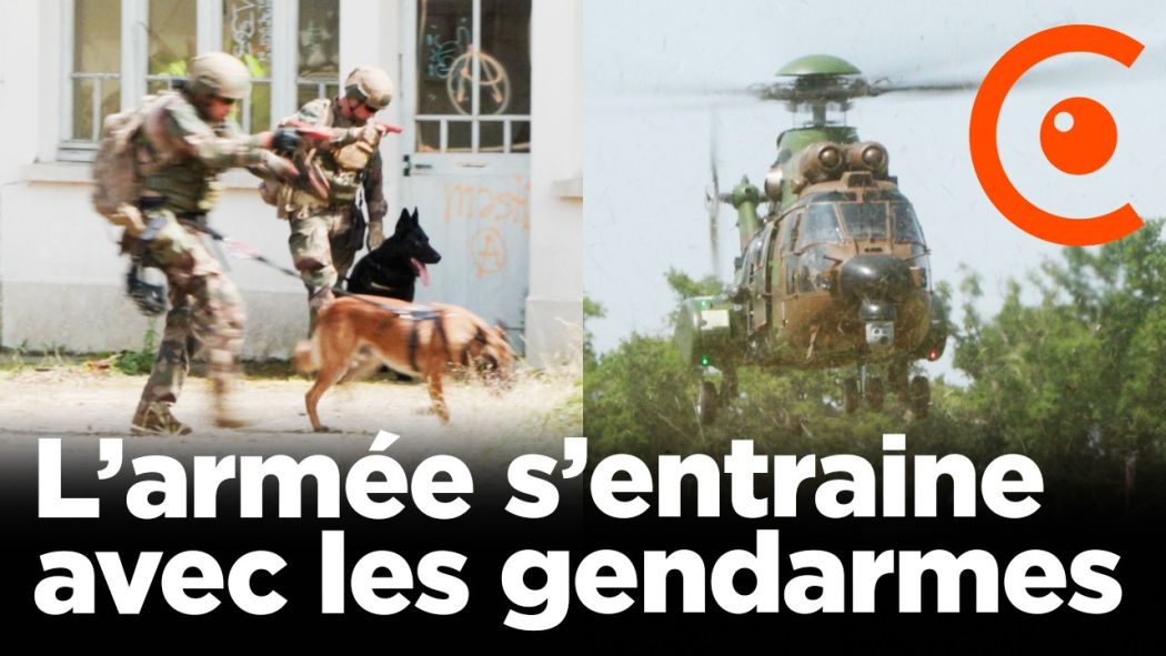 Exercice de haute intensité de l’armée avec des gendarmes