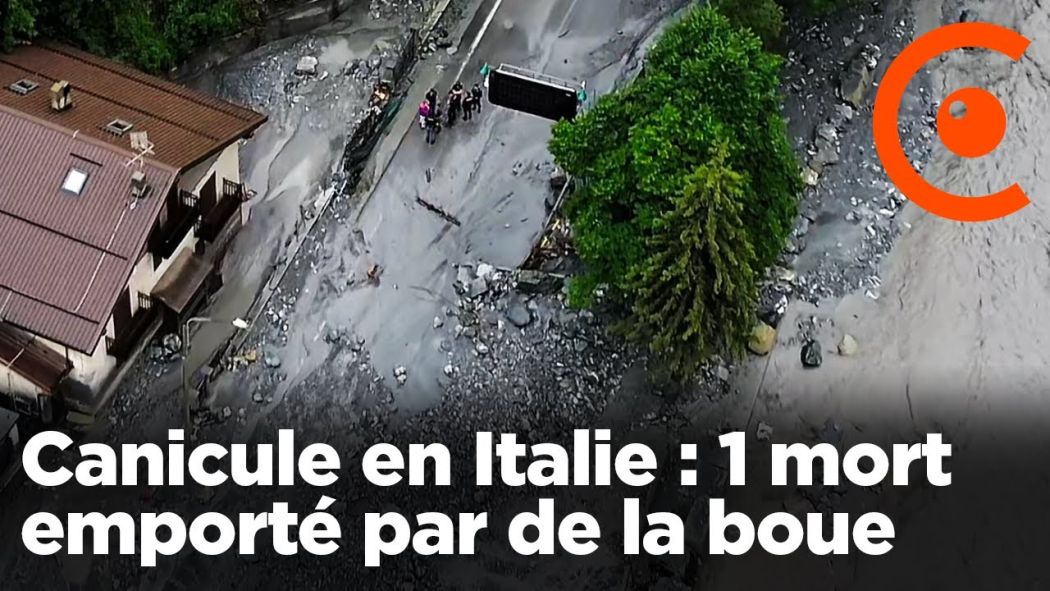 Heatwave in Italy: one dead swept away by a mudslide