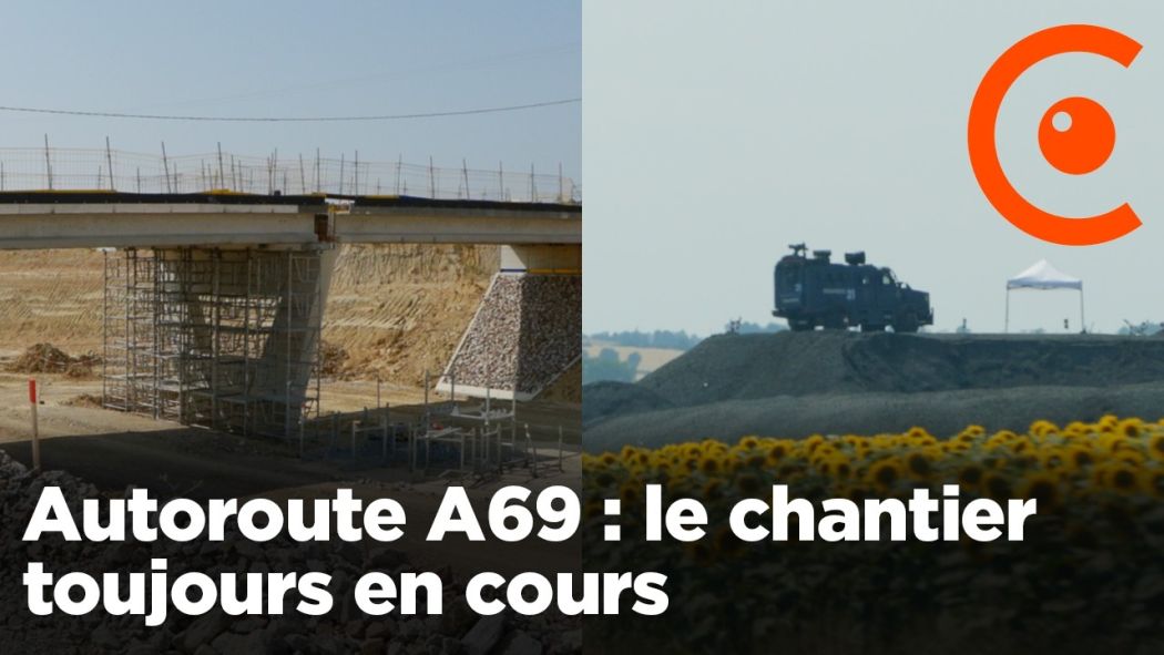 A69: construction site still ongoing before a new protest.