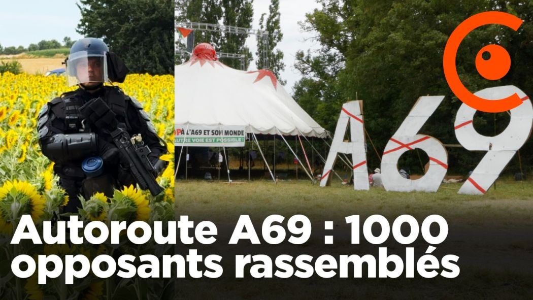 A69 motorway: 1000 opponents gathered near the construction site