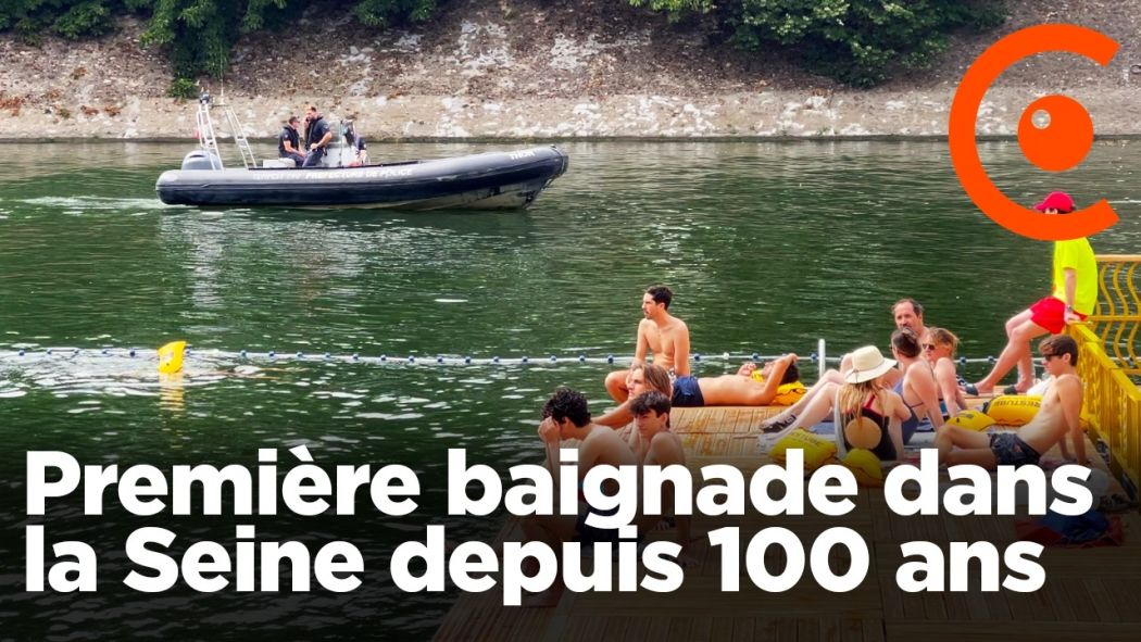 First swim in the Seine in 100 years