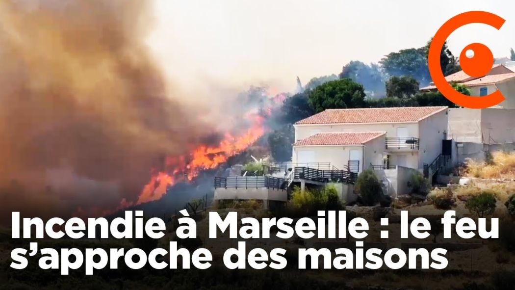 Marseille: the fire is approaching the houses