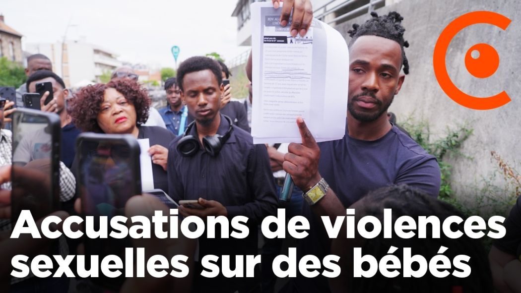Manifestation suite aux accusations de violences sexuelles sur des bébés à l'hôpital