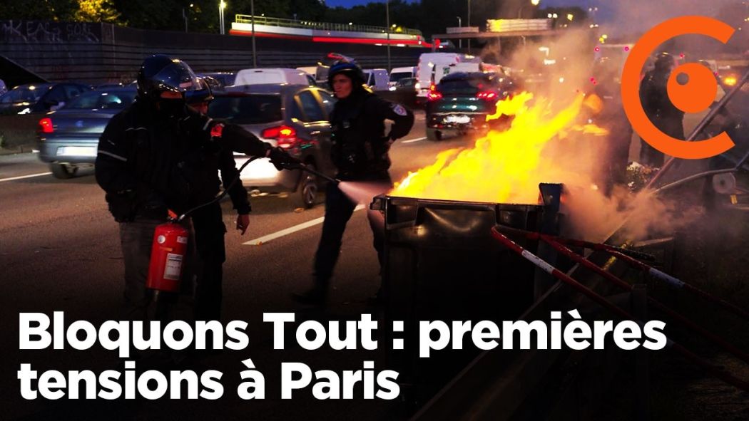 Bloquons tout :  le périphérique bloqué par des manifestants