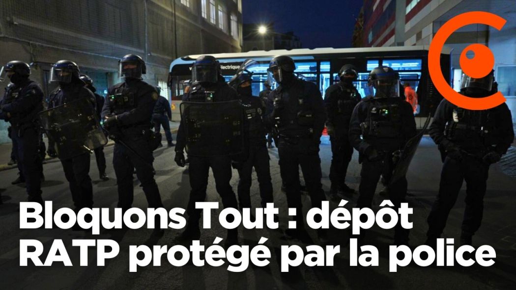 Bloquons Tout : intervention policière au dépot de bus de Lagny