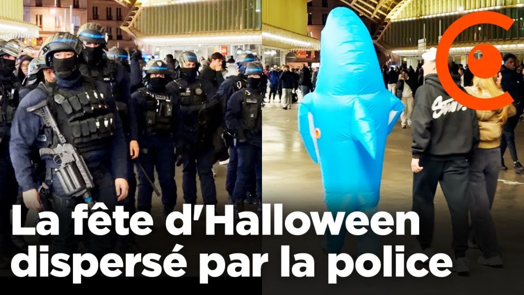 La fête d'Halloween dispersé par la police à Chatelet