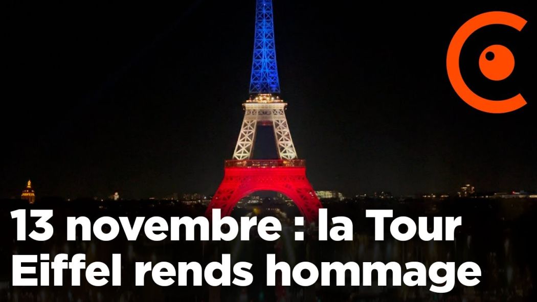 13 novembre : la Tour Eiffel aux couleurs du drapeau français pour rendre hommage aux victimes