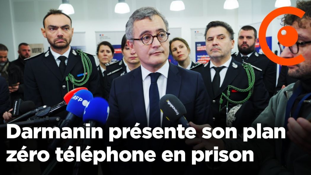 Gérald Darmanin à la Santé (Paris) pour présenter le plan “Zéro portable en prison”