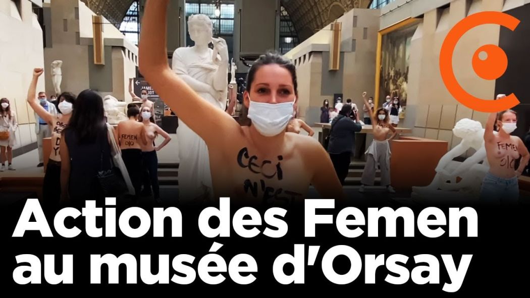 Action Femen au musée d'Orsay