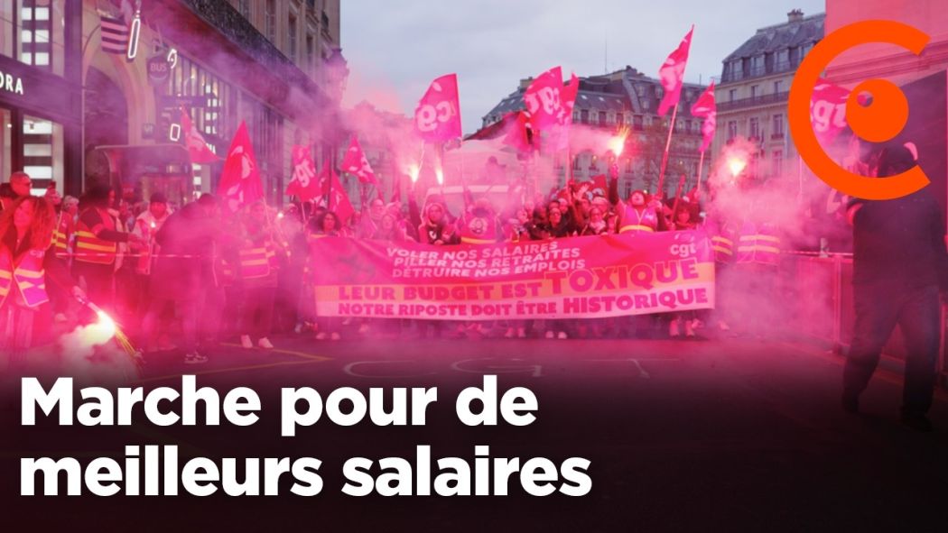 Marche pour la hausse des salaires et contre la réforme des retraites
