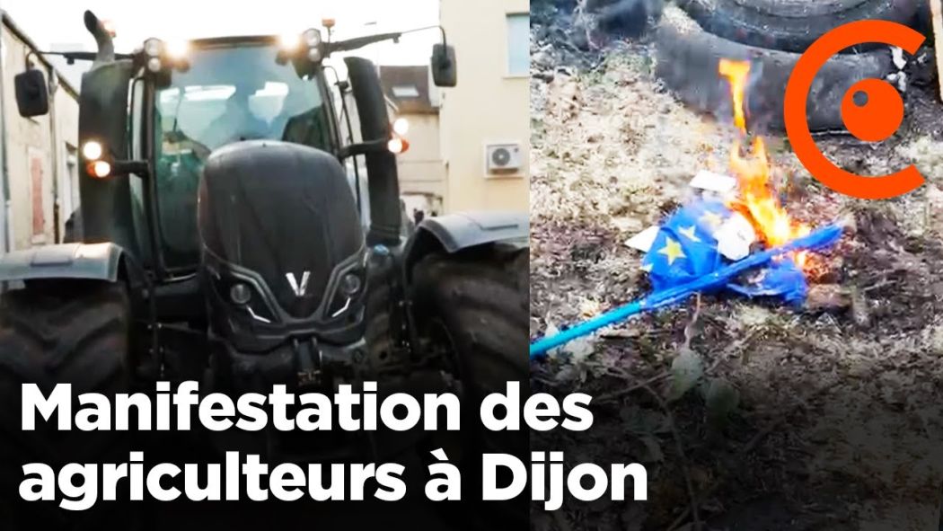Agriculteurs à Dijon : manifestation des Jeunes Agriculteurs et la FDSEA 