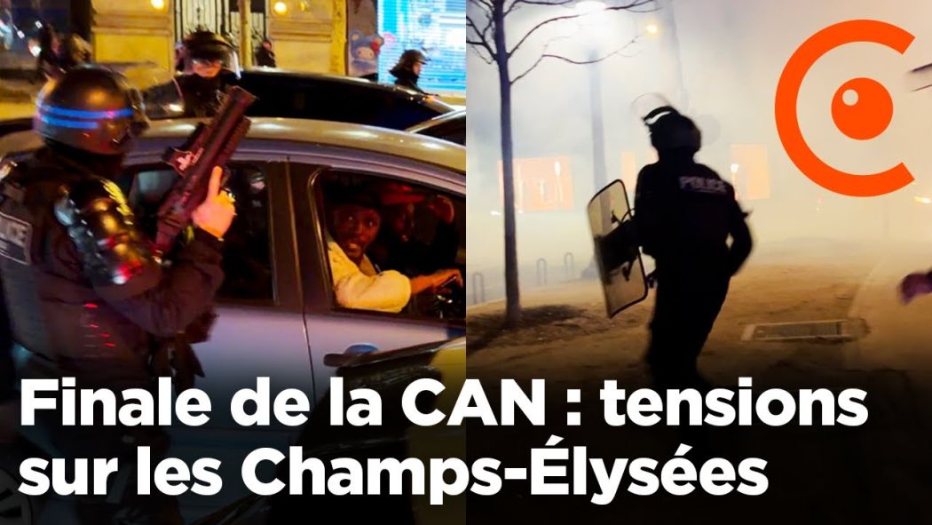 Final of the Africa Cup of Nations: tensions on the Champs-Élysées after Morocco's defeat