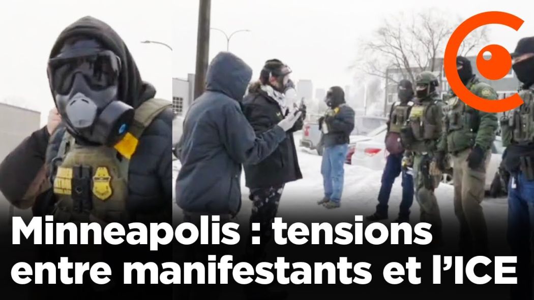 Minneapolis : face-à-face tendu entre manifestants et agents de l’ICE lors d’un raid migratoire