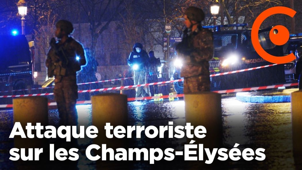 Attaque terroriste sur les Champs-Élysées : un gendarme attaqué au couteau