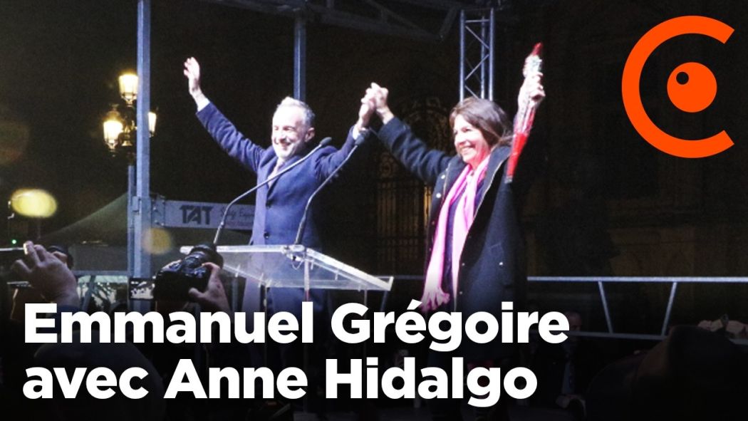 Municipal in Paris: Emmanuel Grégoire elected mayor of Paris arrives at the town hall with Anne Hidalgo