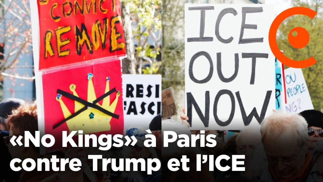 "«No Kings» demonstration in Paris against Trump and ICE"