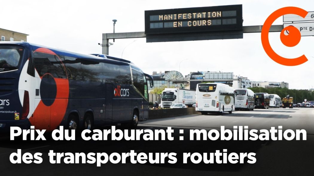 Opération escargot des transporteurs routiers contre la hausse des prix des carburants