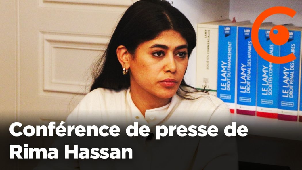 Press conference of Rima Hassan