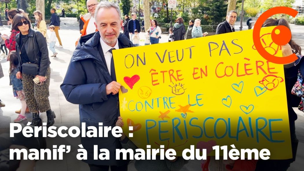 Périscolaire : manifestation devant la mairie du 11ème