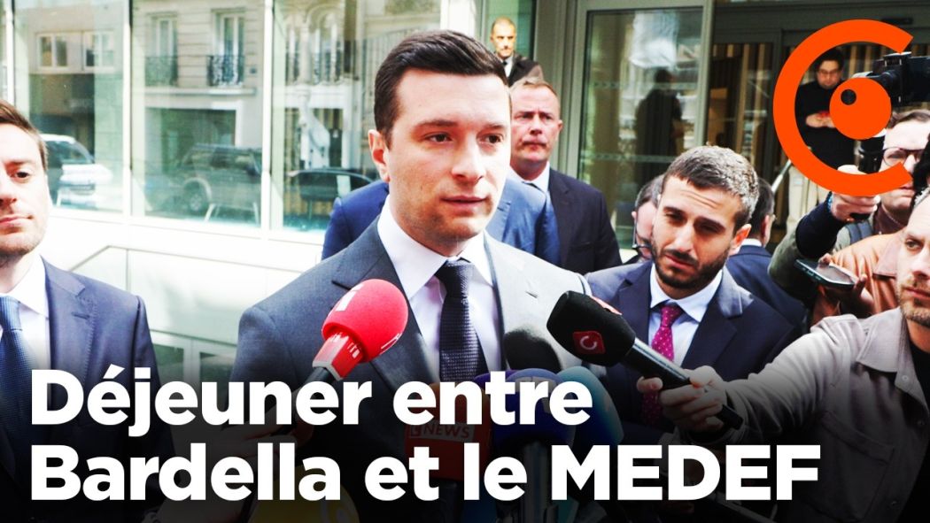 Déjeuner entre Jordan Bardella et le MEDEF 