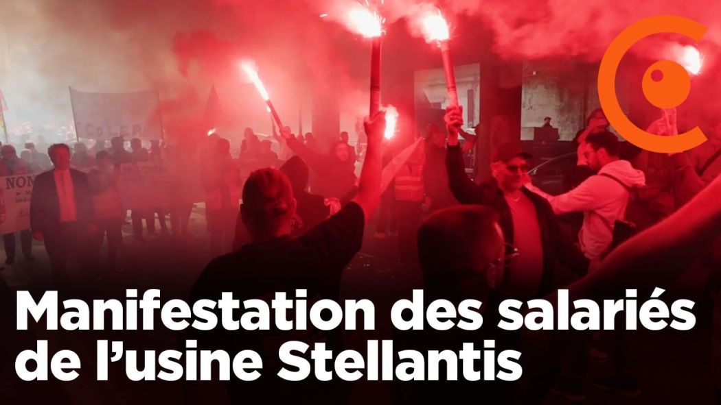 Manifestation des salariés de Stellantis Poissy