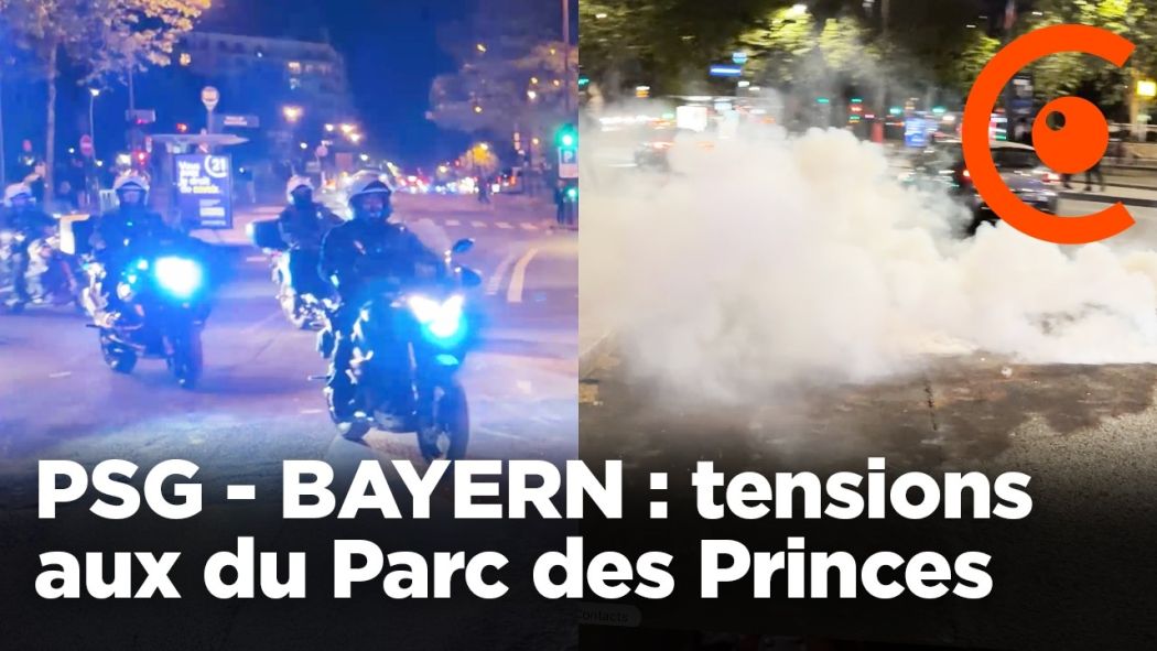 PSG-BAYERN : tensions aux abords du Parc des Princes 