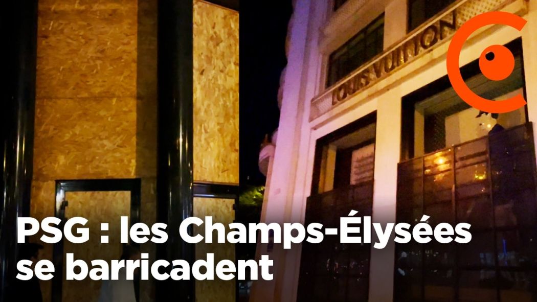 PSG: The Champs-Élysées barricade themselves ahead of the Champions League final