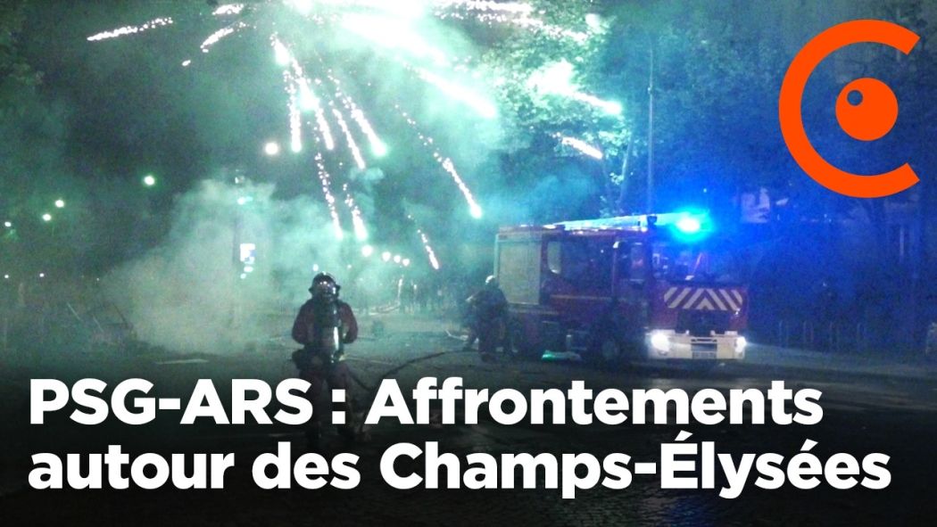 PSG-ARS : tension autour des Champs-Élysées à Paris après la victoire du PSG en finale de LDC