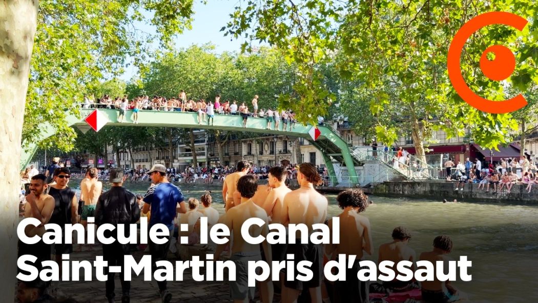 Heatwave: Canal Saint-Martin overrun