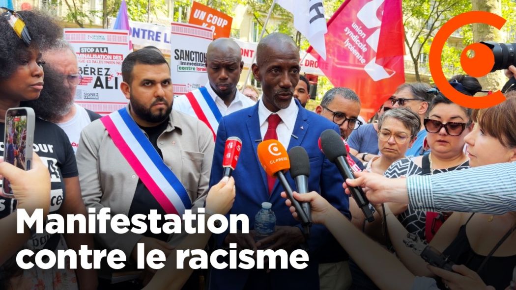 Manifestation contre le racisme à à l'initiative de Bally Bagayoko