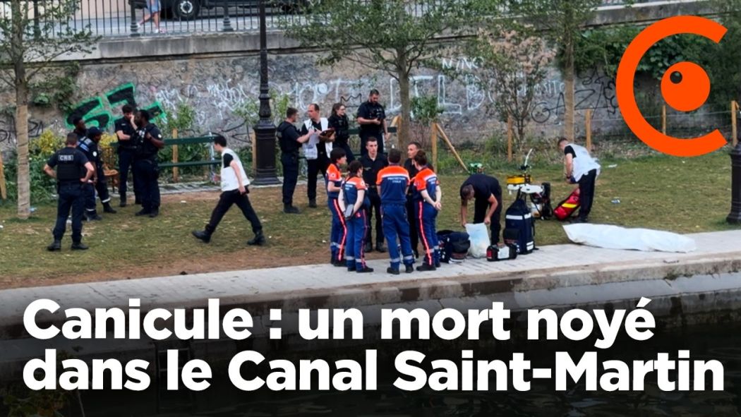  Canicule : un homme mort noyé dans le canal Saint-Martin