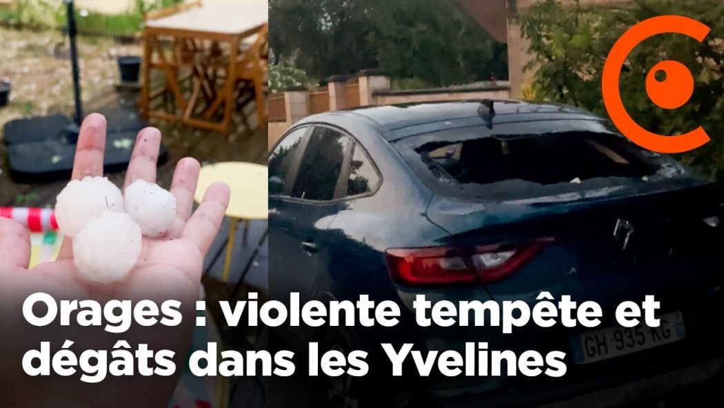 Storms: violent storm and damage in Yvelines