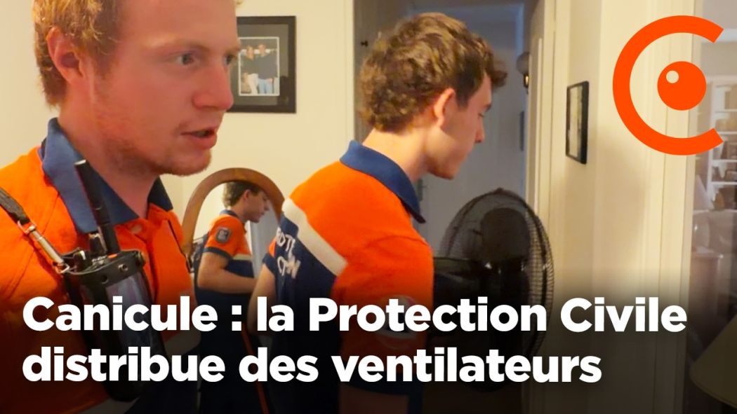 Canicule : la Protection Civile distribue des ventilateurs